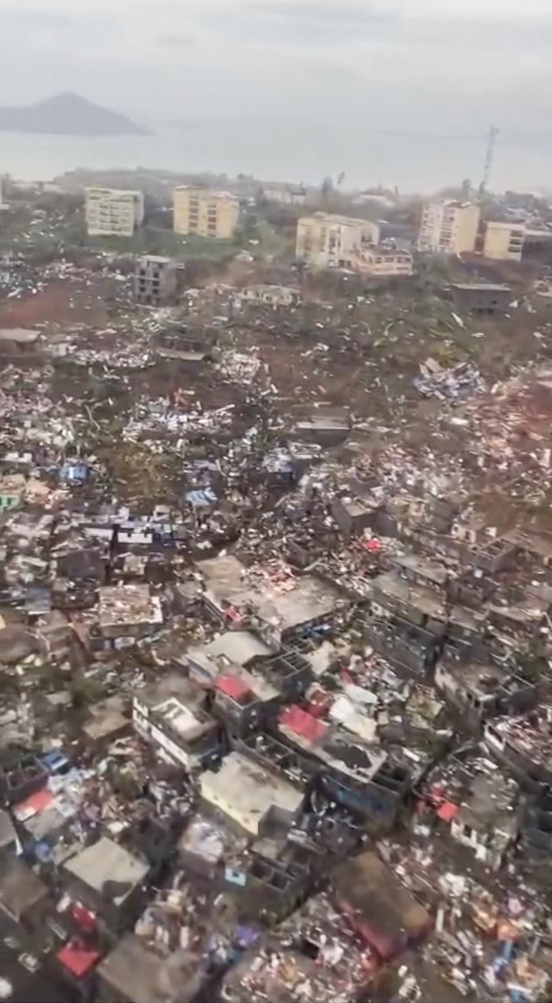 Aftermath of the Cyclone Chido, in Mayotte