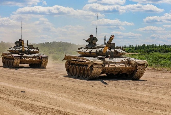 Nga triển khai xe tăng T-72B3 tới quần đảo tranh chấp với Nhật Bản