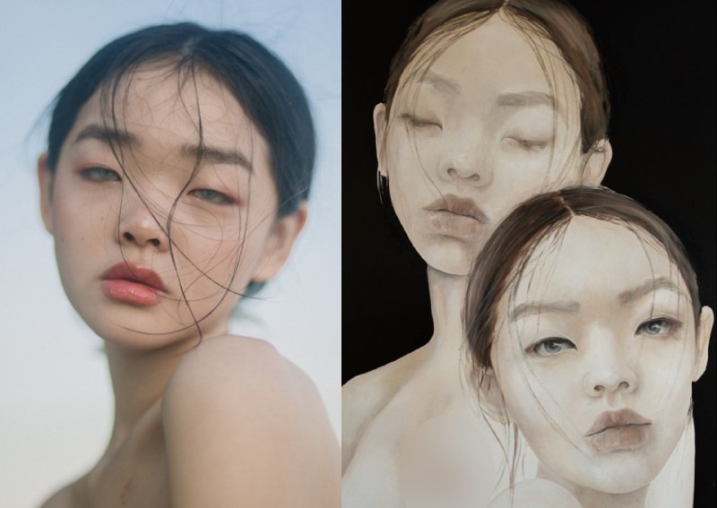 Người mẫu Singapore khủng hoảng vì bị vẽ tranh khỏa thân