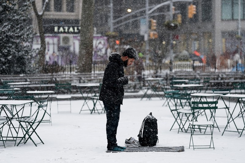 Thời tiết lạnh ở New York