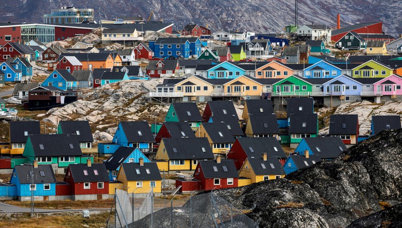 Những ngôi nhà được chụp ảnh ở Ilulissat