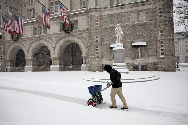 Winter storm in Washington