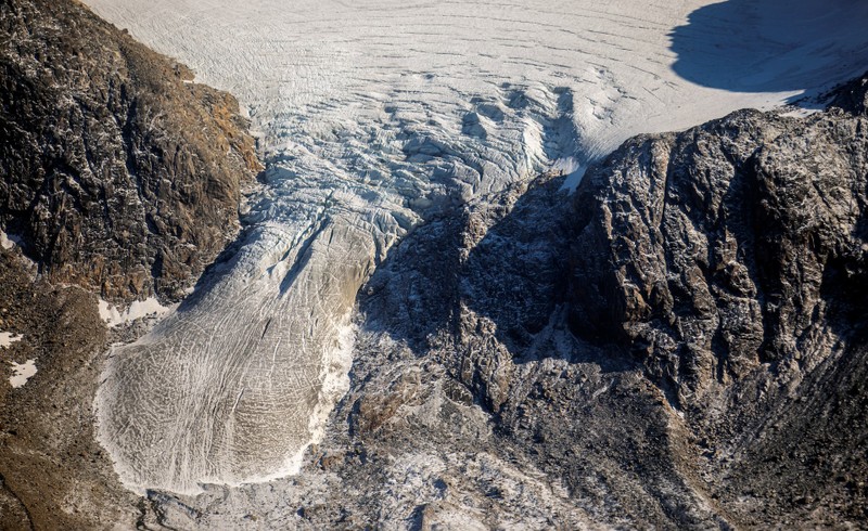 Melting ice is seen in the south of Nuuk