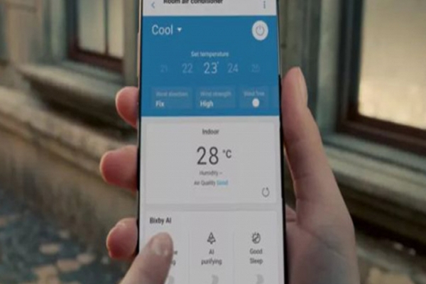 Quảng cáo điều hòa, Samsung để lộ Galaxy Note20 Ultra?