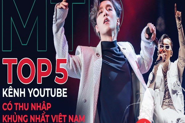 5 kênh YouTube có thu nhập khủng nhất Việt Nam
