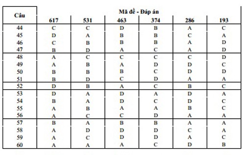 Dap an cac mon thi khoi A, A1 chinh thuc cua Bo GD-DT-Hinh-9