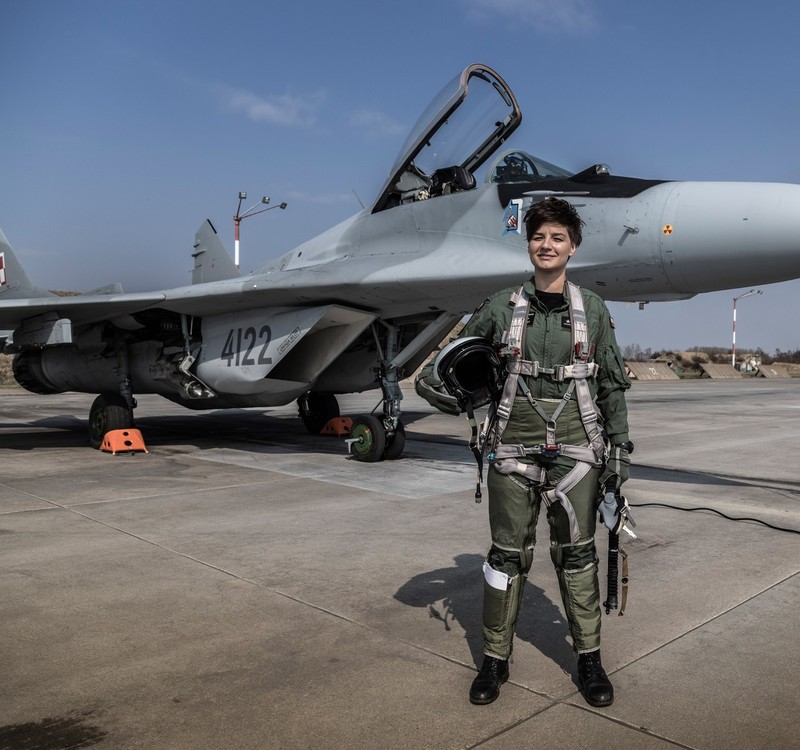 Tai nang cua nu phi cong Ba Lan dau tien lai tiem kich MiG-29