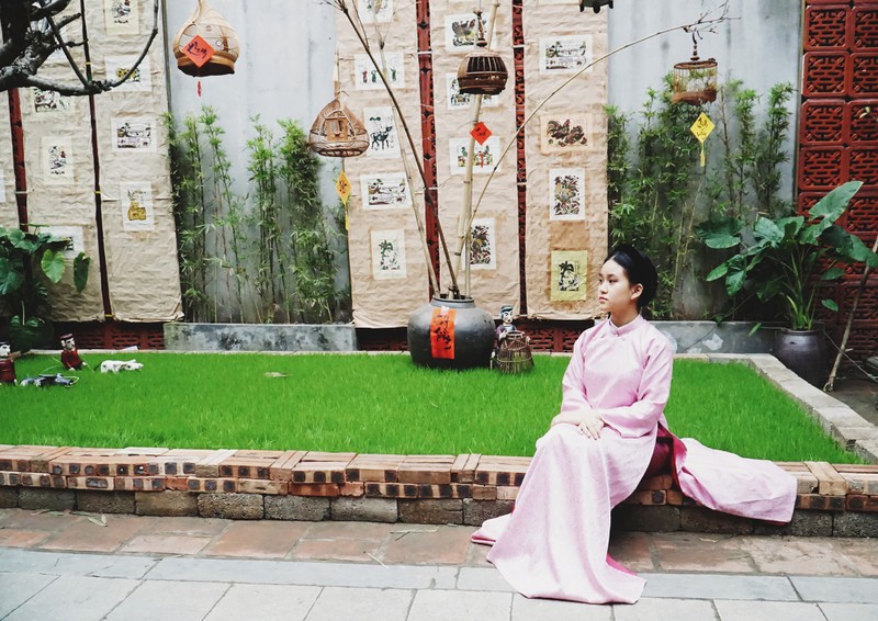 Mac ao dai Tet, thieu nu bong duoc vi nhu my nhan thoi truoc-Hinh-3