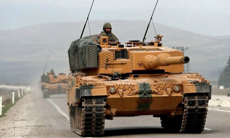 Tho Nhi Ky tung hang loat xe tang Leopard 2A4 vao chien truong Syria-Hinh-9
