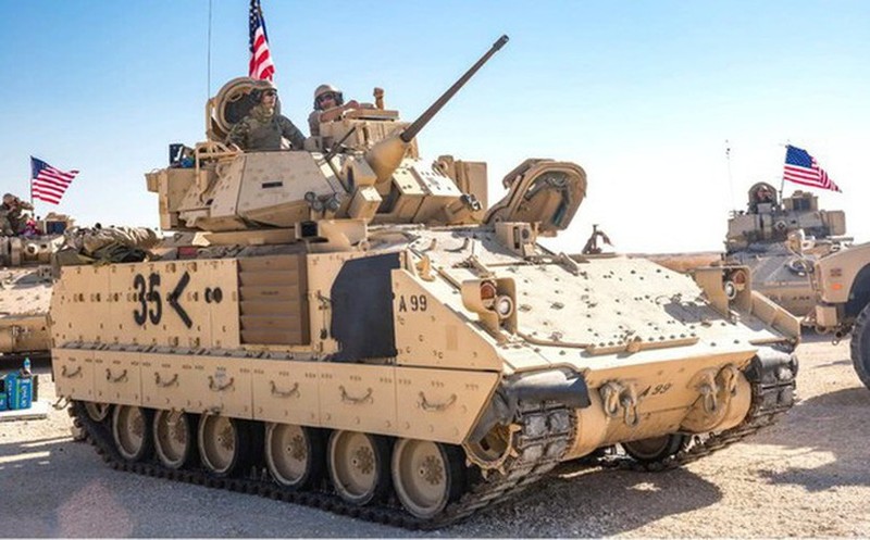 Sau xe tang M1A2 Abrams, My dua tiep xe chien dau M2 Bradley vao chien truong Syria-Hinh-2