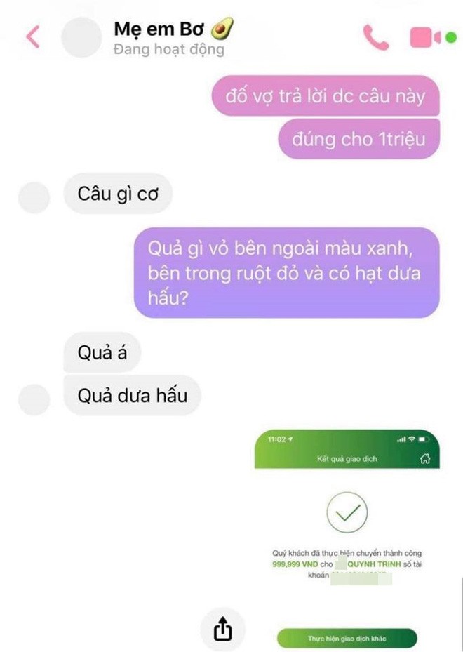 Treo giai 1 trieu cho vo tra loi cau do, anh chong meo mat vi lo mieng