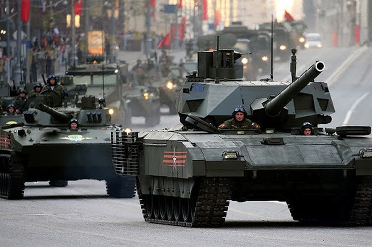 Vua sang Syria, xe tang T-14 Armata Nga da bi phien quan pha huy-Hinh-13