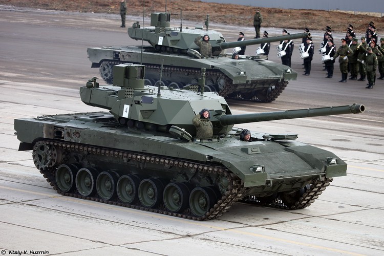 Vua sang Syria, xe tang T-14 Armata Nga da bi phien quan pha huy-Hinh-5