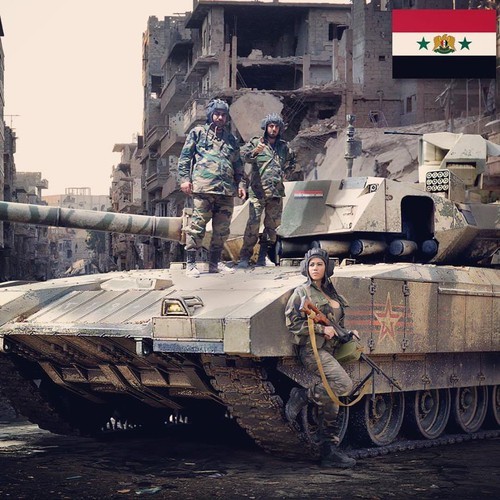 Vua sang Syria, xe tang T-14 Armata Nga da bi phien quan pha huy