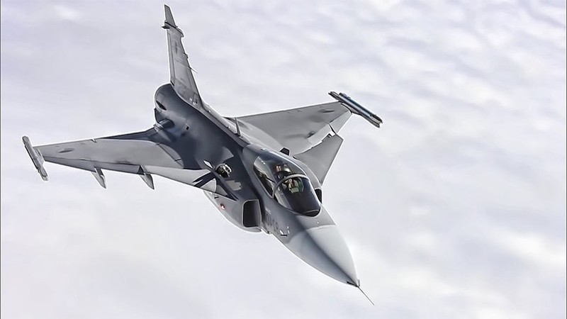 Tiem kich JAS-39 Gripen Thuy Dien cuc co dong, co 