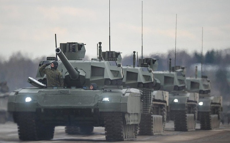 T-14 Armata lien thu Su-57 Nga ha 9 xe tang Israel chi la 