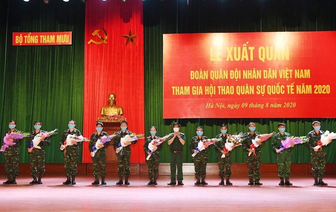 Quan doi Nhan dan Viet Nam xuat quan tham du Army Games 2020