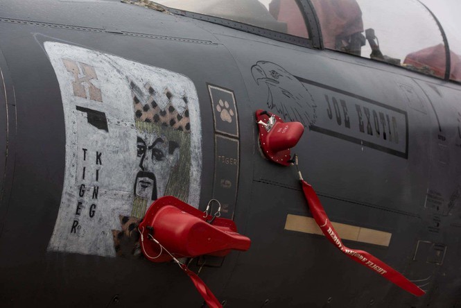 Khong quan Hoang gia Anh hoa trang cho tiem kich F-15E don Halloween cuc doc-Hinh-14
