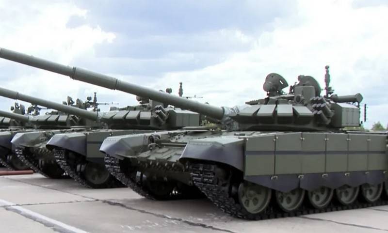 Nga dung xe tang T-72B3M lam doi trong voi K2 tai Kaliningrad