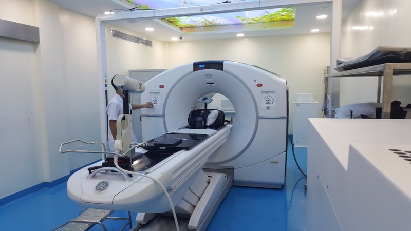 Thiet bi PET/CT cua Benh vien Ung buou TP HCM hoat dong tro lai