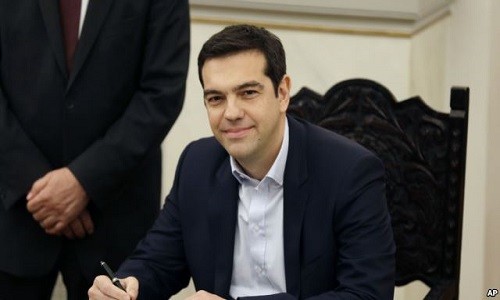 Thu tuong Hy Lap Alexis Tsipras sap tham My