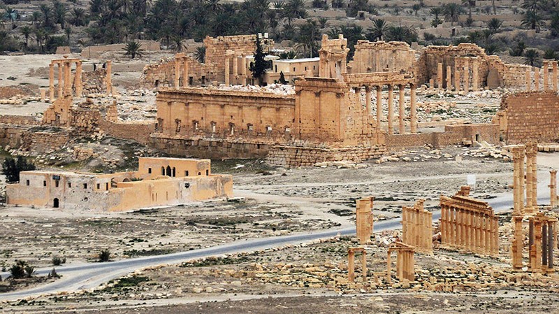 Nhung hinh anh dau tien ve thanh co Palmyra sau giai phong-Hinh-3