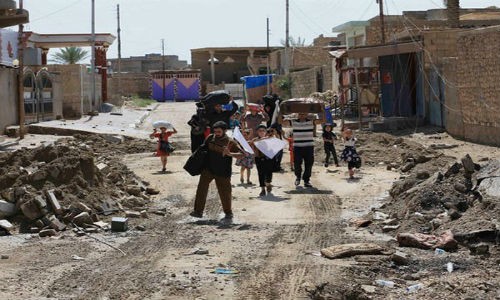 Canh nguoi dan Iraq tro ve thanh pho Heet vua giai phong-Hinh-3