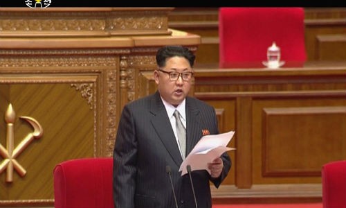 Ong Kim Jong-un duoc bau lam lanh dao Dang Lao dong Trieu Tien