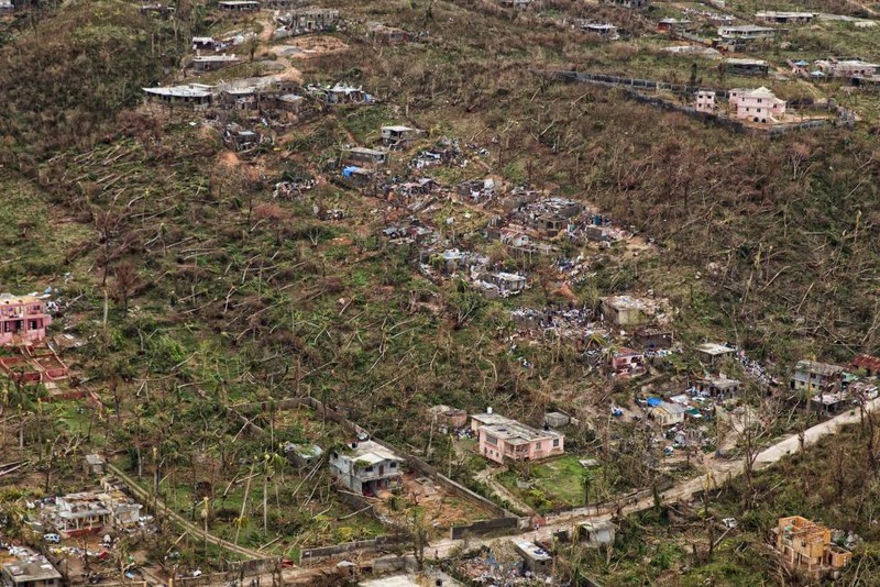 Anh Haiti tan hoang sau sieu bao Matthew nhin tu tren cao-Hinh-11