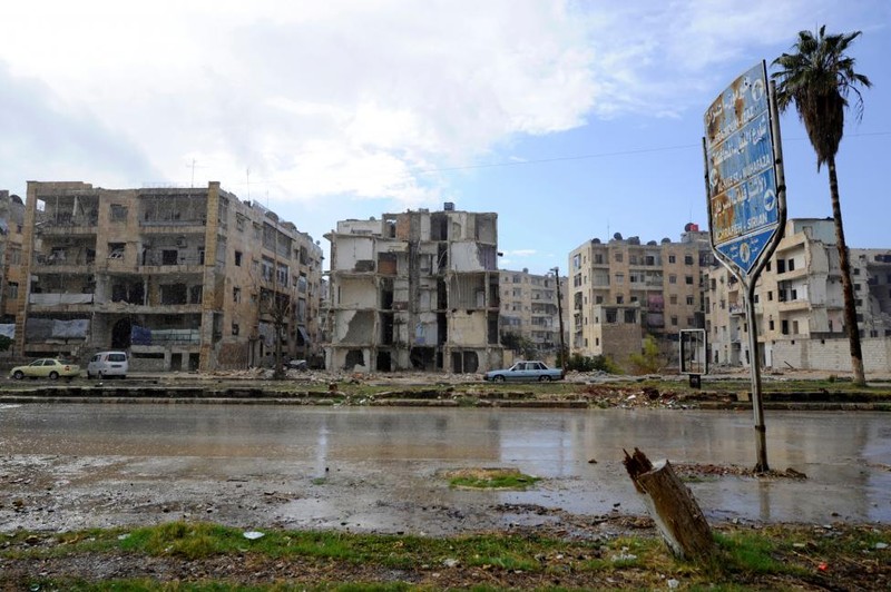 Canh tan hoang trong khu vuc vua duoc giai phong tai Aleppo-Hinh-3