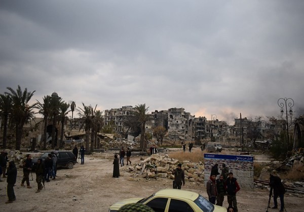 Toan canh thanh pho Aleppo sau giai phong