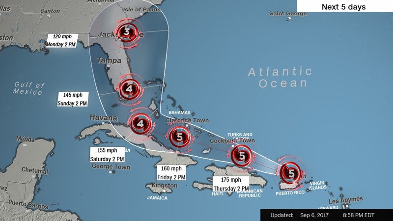 Kinh hoang sieu bao Irma tan pha vung Caribe