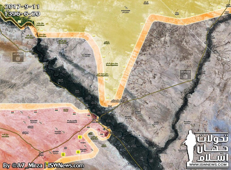 SDF tien cach thanh pho Deir Ezzor chua day 10 km