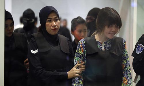 Doan Thi Huong toi san bay tai hien nghi an Kim Jong Nam