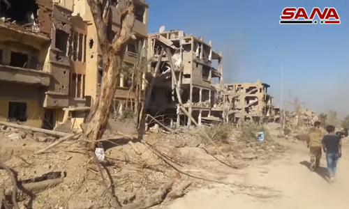 Video: Canh tan hoang trong khu vuc moi giai phong o Deir Ezzor