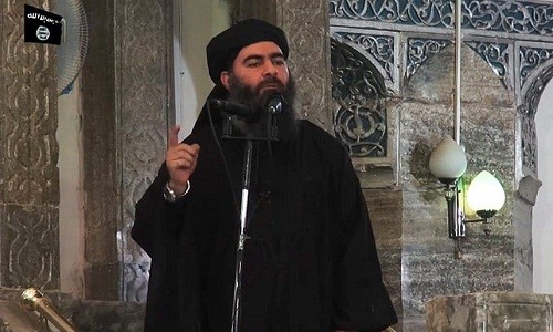 IS sup do tai Syria, thu linh toi cao al-Baghdadi tron o dau?