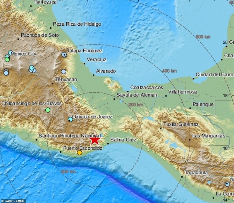 Tan hoang hien truong dong dat manh 7,5 do richter o Mexico