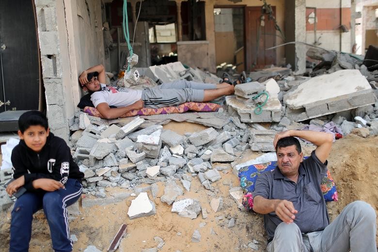 Can canh Gaza tan hoang sau 11 ngay Israel - Hamas giao tranh ac liet-Hinh-13