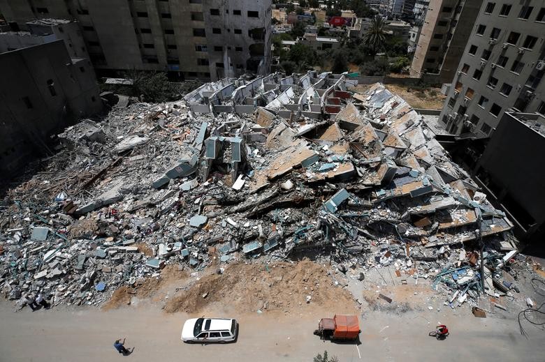 Can canh Gaza tan hoang sau 11 ngay Israel - Hamas giao tranh ac liet-Hinh-6