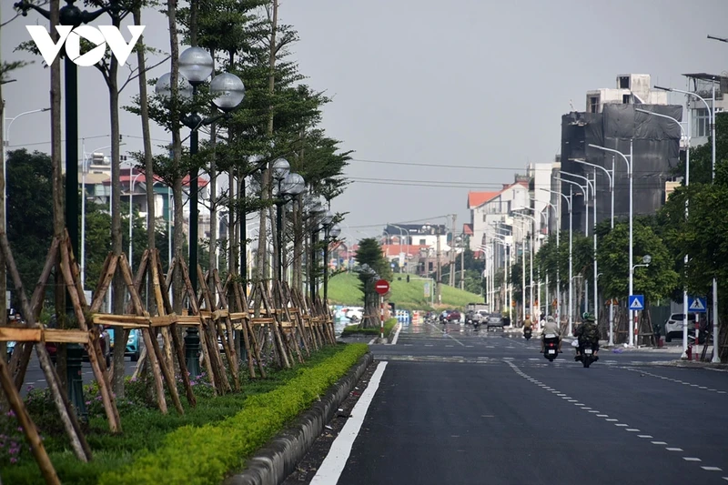 Toan canh con duong nghin ty sap khanh thanh o Long Bien, Ha Noi-Hinh-8