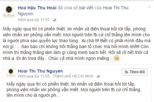 Thu Hoai len tieng ve lum xum dung sau Nguyen Thi Thanh hinh 1