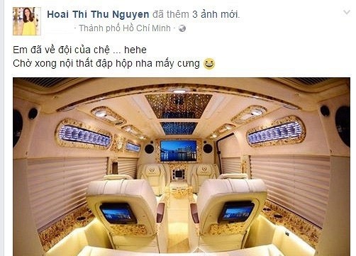 Hoa hau Thu Hoai tau sieu xe hon ca Mr Dam, Ly Nha Ky