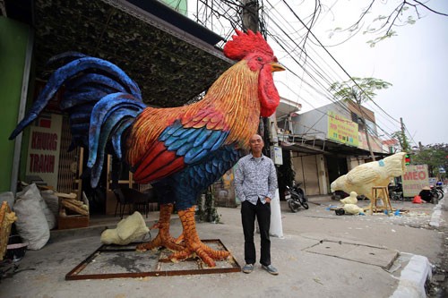 Gia dinh ga kich thuoc khung gay sot o Hai Phong