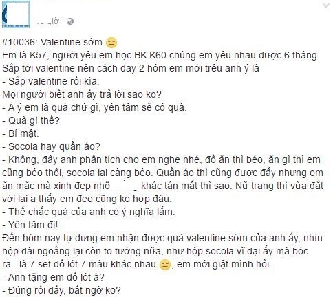 Co gai boi roi khi nguoi yeu tang “quan nho” dip Valentine