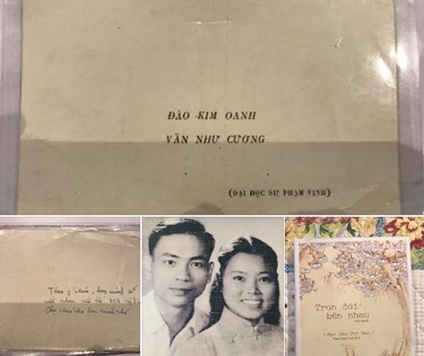 Thiep cuoi nam 1961 cua thay Van Nhu Cuong “gay sot“