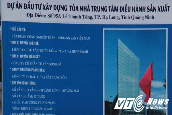 Can canh toa nha ngan ty cua TKV tai Quang Ninh