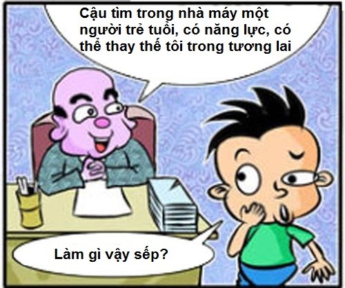 Truyen tranh: Bi quyet “giu ghe” cua sep