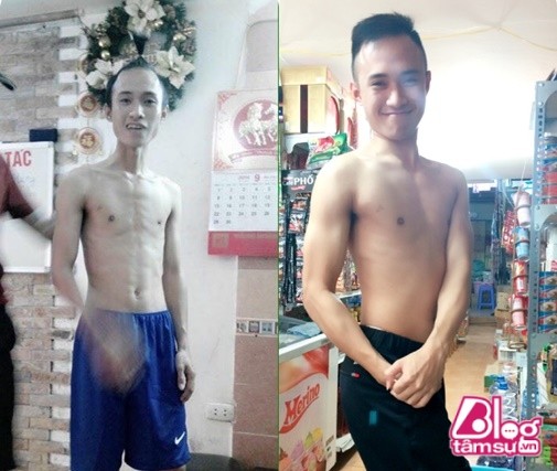 Bi che yeu, chang trai thay doi ngoai hinh nho tap gym-Hinh-5