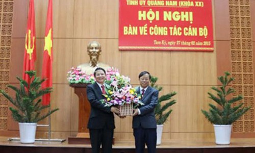 Quang Nam có bí thu tỉnh ủy mói