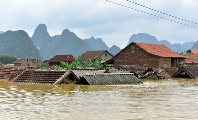 Bo Y te khuyen cao phong benh tieu chay o vung lu lut